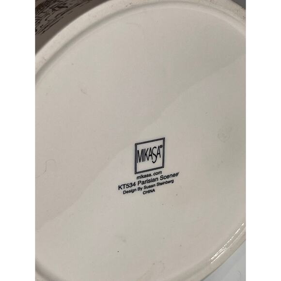 MIKASA Parisian Scenes 64 Oz Pitcher Eiffel Tower Moulin Rouge KT534 - Picture 6 of 7